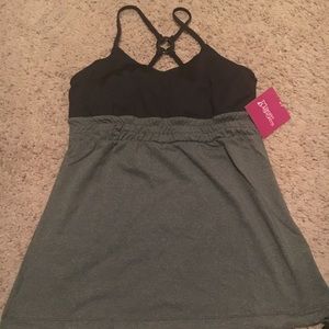 NWT SM Skirt Sports Vixen Tank Black/ShadowHeather